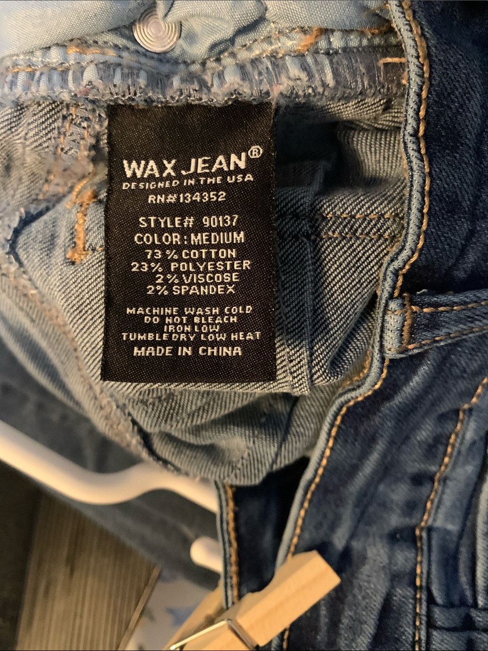 Wax Jean Women's Dark Blue Skinny Jeans - Picture 6 of 7